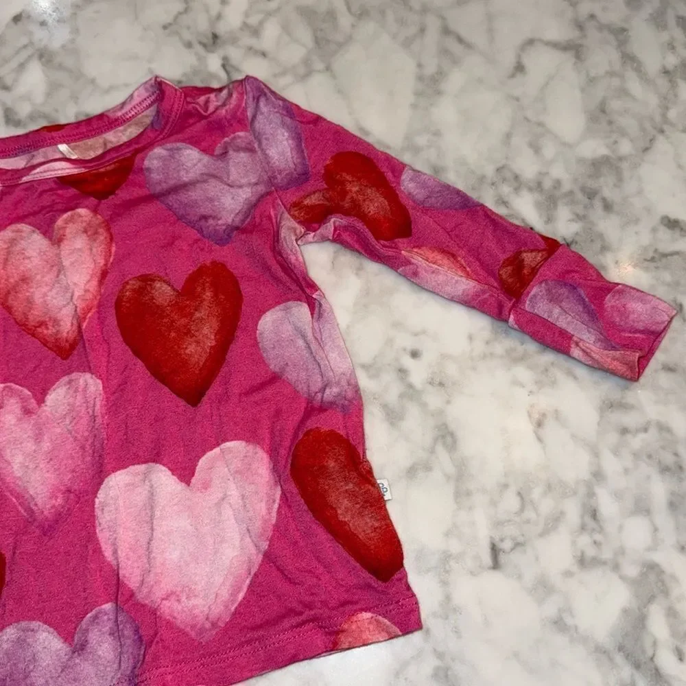 POSH PEANUT POSH VALENTINE CLASSIC PJ SET 12/18M